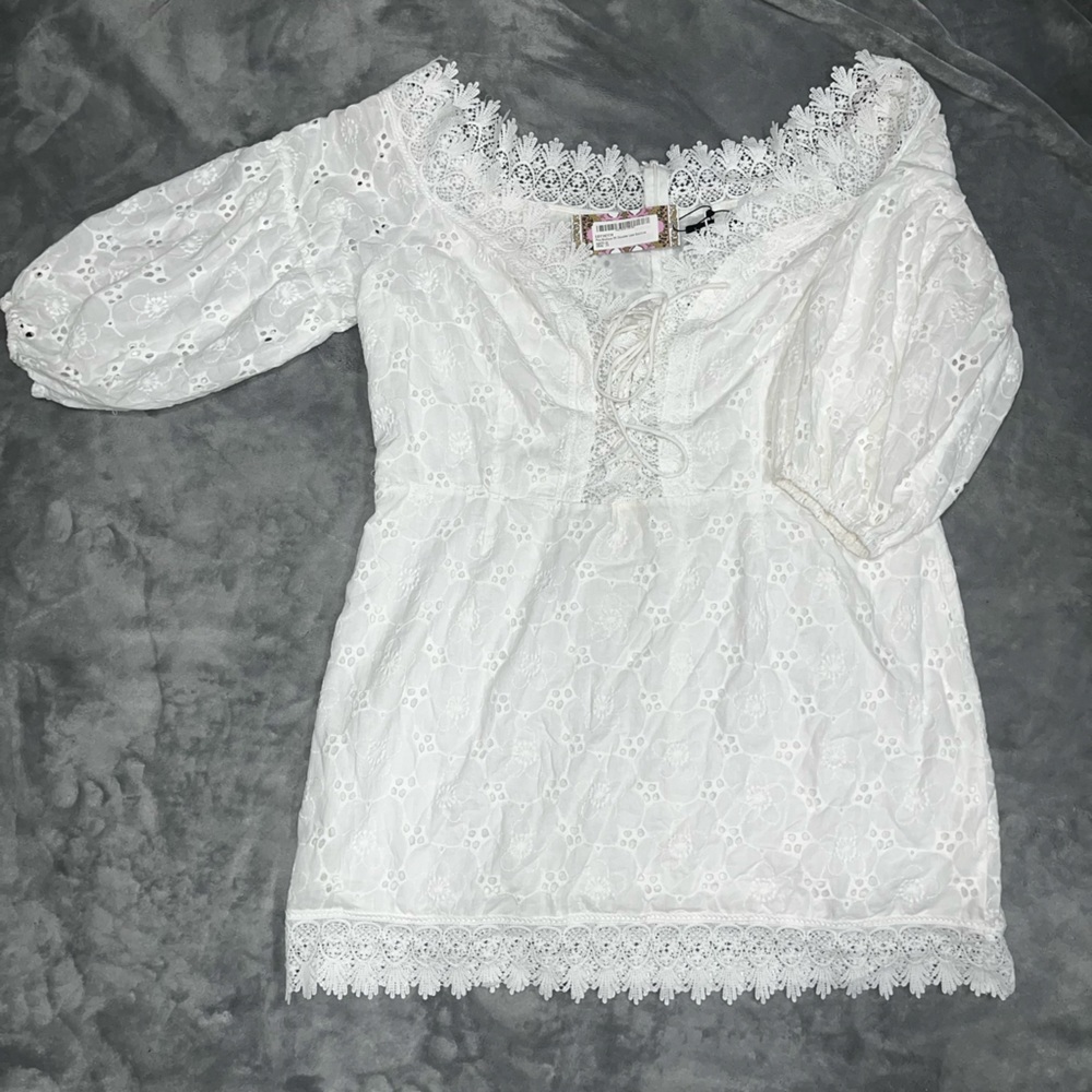 Eyelet lace dress